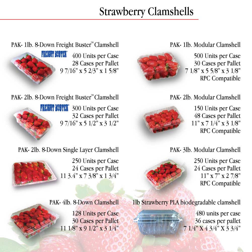 Strawberry Clamshells 1