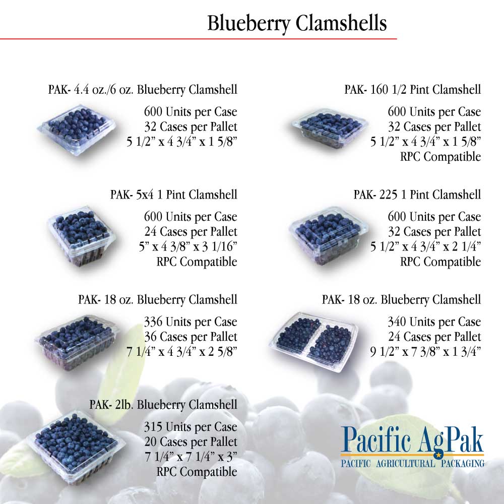 Blueberry Clamshells